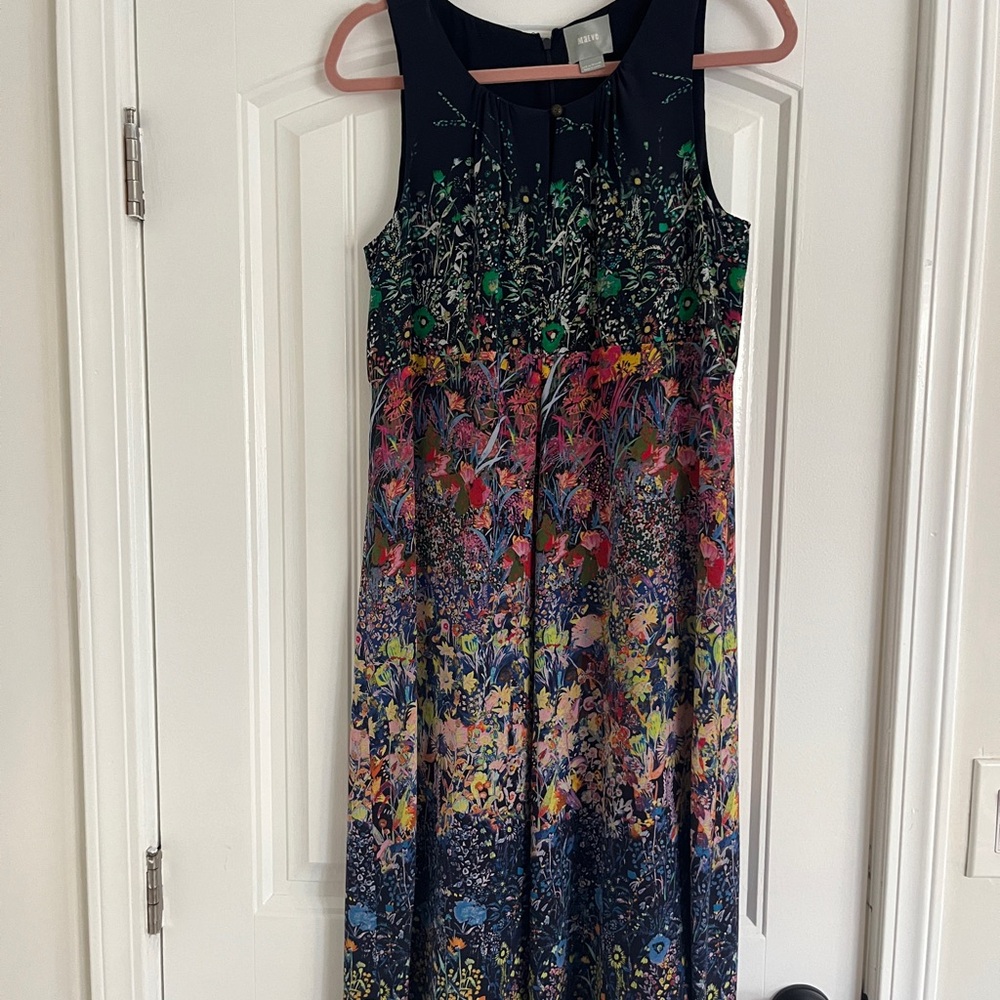 Maeve by Anthropologie Floral Multicolor Sleeveless Midi Dress
